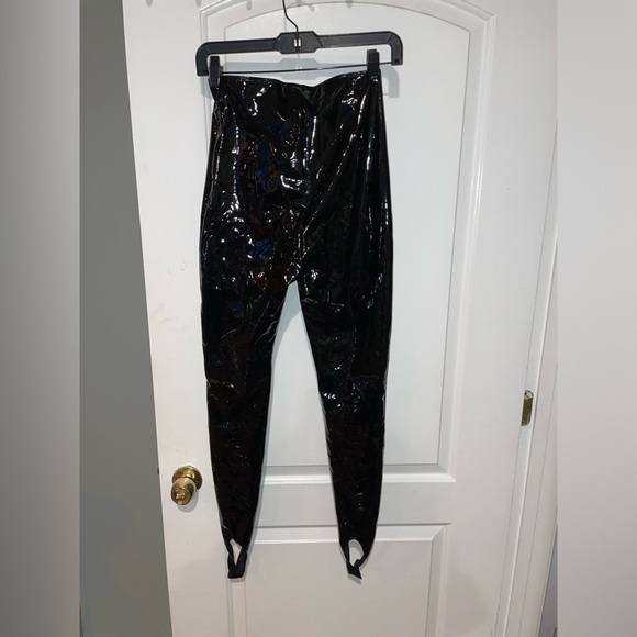 Amina Muaddi x Wolfrod Latex Stirrup Leggings 🖤 sz 6 NWOT - Picture 13 of 16